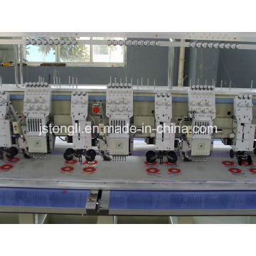 Máquina de bordado de 6 cabezales mezclada con dispositivo de cuerda (TL606 + 6)